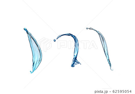 Blue splash closeup shoot, isolated on white Blue splash closeup shoot, isolated on white 62595054