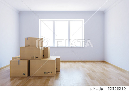 moving boxes at a new home 62596210