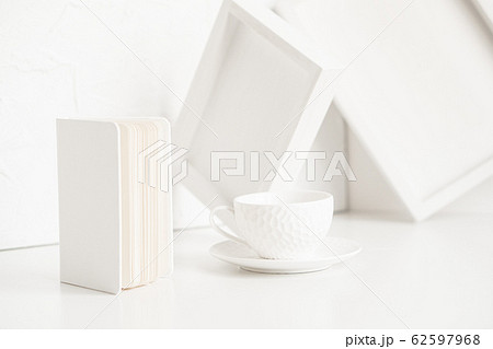 Abstract collection of different white objects, modern minimal decor Abstract collection of different white objects, modern minimal decor 62597968