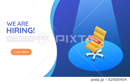Isometric web banner ergonomic office chair under 62600404