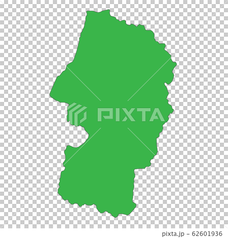 Map Japan Yamagata - Stock Illustration [62601936] - PIXTA