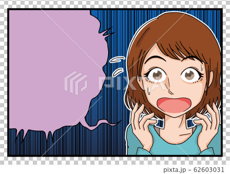 女人驚訝驚訝不耐煩氣球卡通 62603031