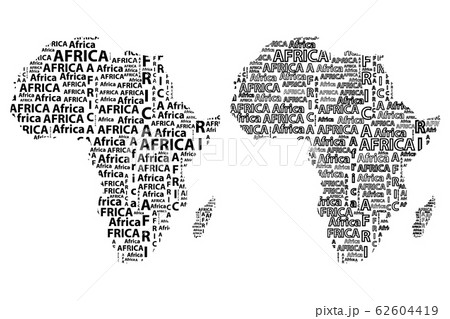 Map of continent Africa - vector illustration Map of continent Africa - vector illustration 62604419