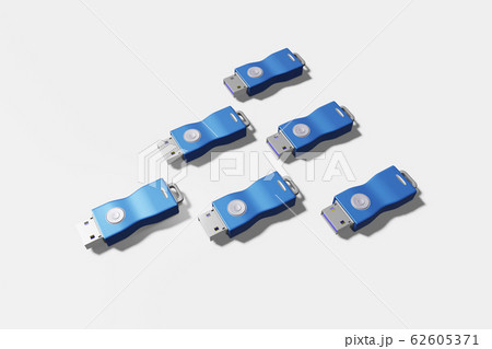 USBメモリ(3DCG:白バック) USBメモリ(3DCG:白バック) 62605371