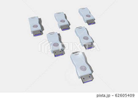 USBメモリ(3DCG:白バック) USBメモリ(3DCG:白バック) 62605409