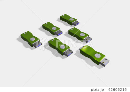 USBメモリ　メディアのコピー(3DCG：白バック) 62606216