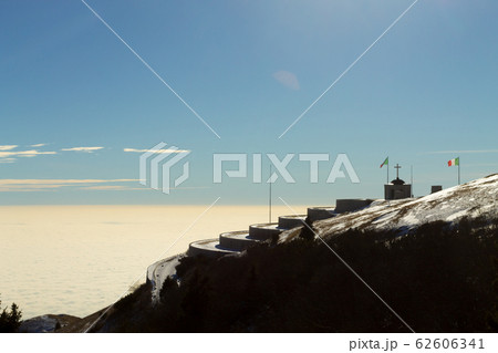 Monte grappa war memorial winter view, Italy Monte grappa war memorial winter view, Italy 62606341
