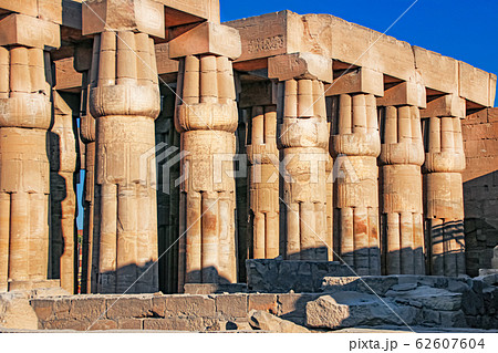The ruins of the central temple of Amun-Ra, on the The ruins of the central temple of Amun-Ra, on the 62607604
