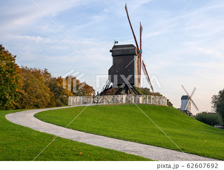 Historic windmill, Bruges, Belgium 62607692