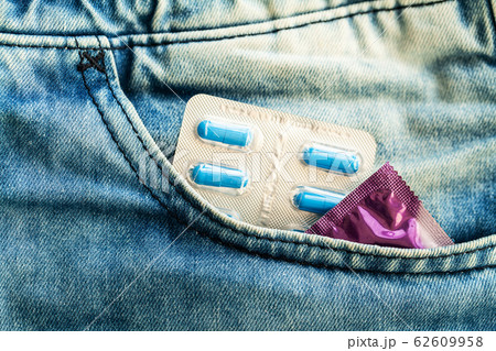 Medical potency pills for sexual health in capsules. 62609958