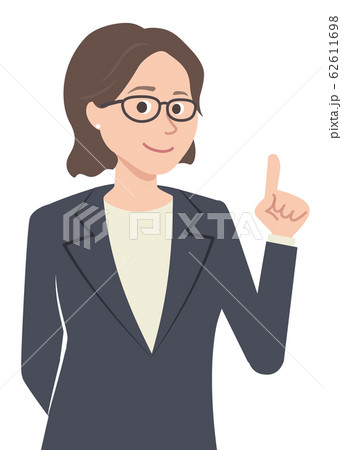 案内するスーツ女性 62611698