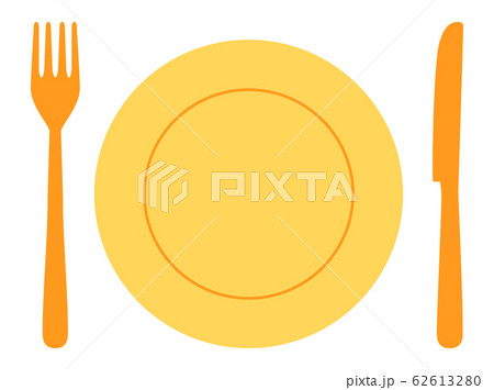 食器4 ナイフ フォークのイラスト素材