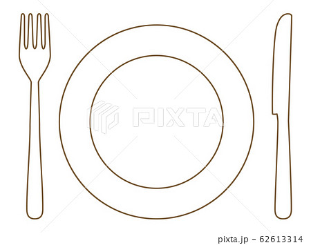 食器5 ナイフ フォークのイラスト素材