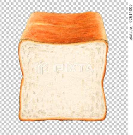 原画　アヒル　食パン　手描き パン 食パン 手描き 水彩のイラスト素材 [62614809] - PIXTA