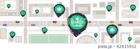 medical cannabis or marijuana stores location geo tags on city map hemp legalize drug consumption concept horizontal top angle view medical cannabis or marijuana stores location geo tags on city map hemp legalize drug consumption concept horizontal top angle view 62615912