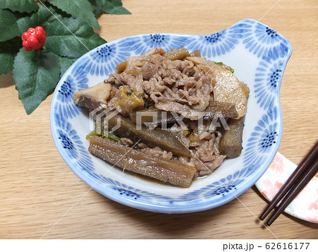 牛肉とごぼうとエリンギの炒め煮 牛肉とごぼうとエリンギの炒め煮 62616177