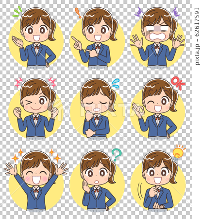 女學生插畫女孩女人初中生西裝外套漫畫卡通 62617591