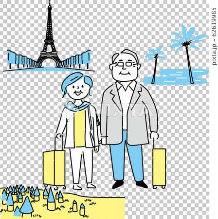シニア夫婦海外旅行　下白 62619985