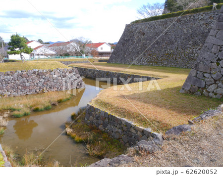 篠山城跡、大書院と表門前の石垣「重要伝統的建造物群保存地区」「国指定史跡」 62620052