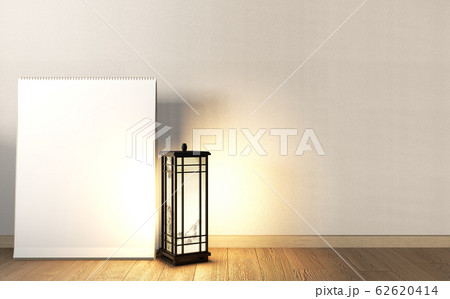 Mock up poster frame on Empty room japanese design Mock up poster frame on Empty room japanese design 62620414