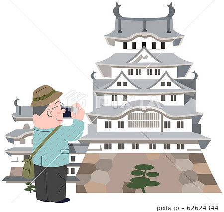 白鷺城と旅行者 白鷺城と旅行者 62624344