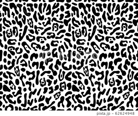 Seamless pattern of leopard skin on a white background	 62624948