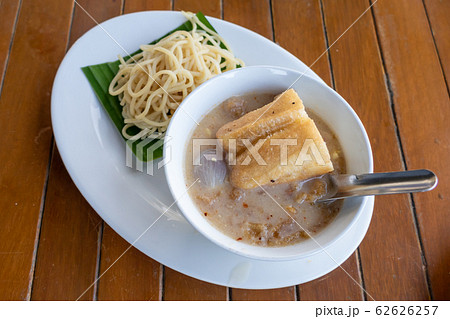 Burmese cold noodle soup 62626257