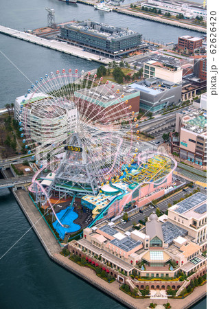 日本の横浜都市景観　横浜・観覧車などを望む＝2020年2月4日撮影 62626420