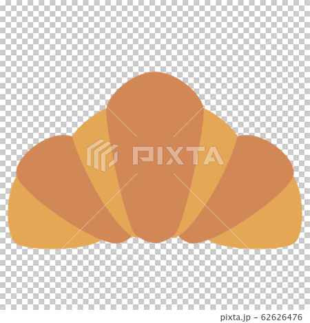 かわいいクロワッサンのイラストのイラスト素材