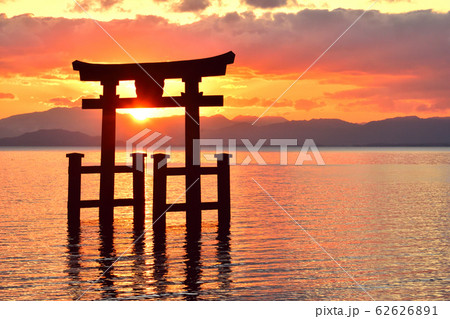 白鬚神社の日の出 62626891