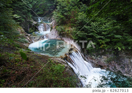 山梨県/ 西沢渓谷 七ツ釜五段の滝（七つ釜五段の滝） 62627013