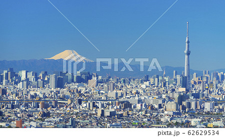 東京と富士山　2020年1月撮影 62629534