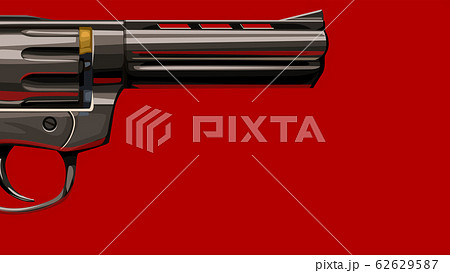new classic revolver on red 62629587