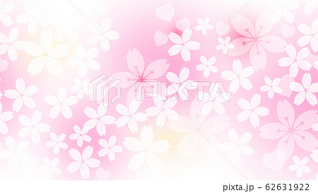Youtubeヘッダー画像のサイズのおしゃれで儚い綺麗な日本の花桜のイラスト素材