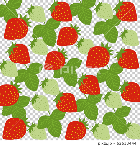 苺 イチゴ いちご イラスト 絵 背景 パターンのイラスト素材