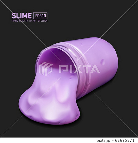 purple realistic slime on a black background purple realistic slime on a black background 62635571
