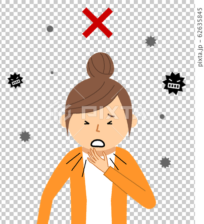 Young woman cold flu 62635845