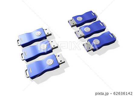 USBメモリ(3DCG：白バック) 62636142