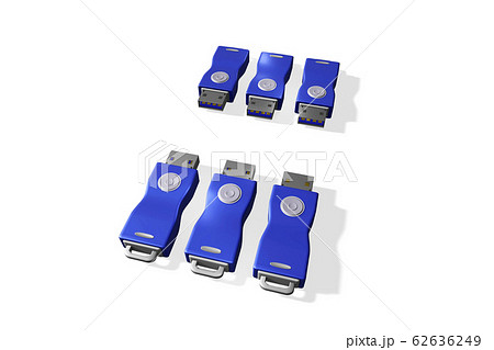 USBメモリ(3DCG：白バック) 62636249