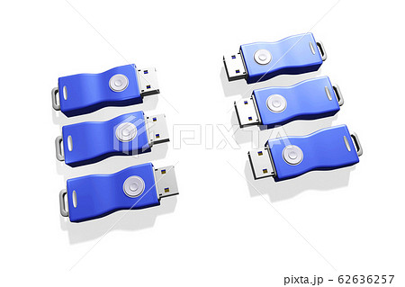 USBメモリ(3DCG:白バック) USBメモリ(3DCG:白バック) 62636257