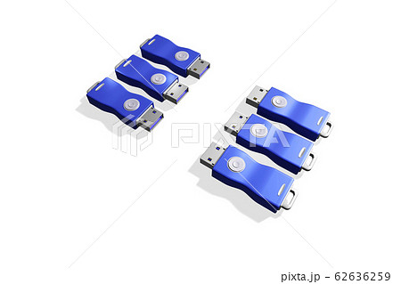 USBメモリ(3DCG:白バック) USBメモリ(3DCG:白バック) 62636259