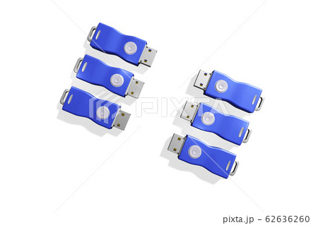 USBメモリ(3DCG:白バック) USBメモリ(3DCG:白バック) 62636260