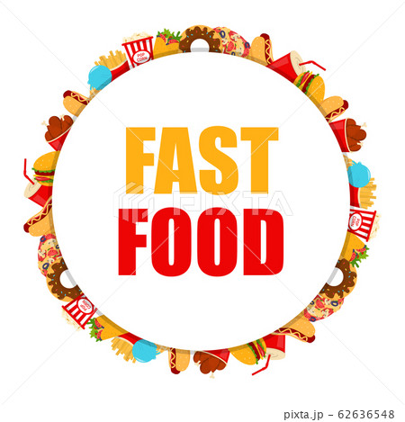 Web banner with tasty fast food vector isolated. Web banner with tasty fast food vector isolated. 62636548