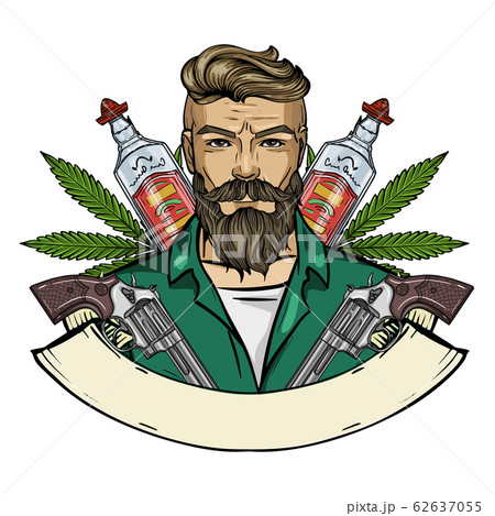Hand drawn sketch mexican man 62637055