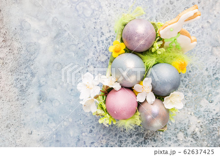 Colorful pastel easter eggs Colorful pastel easter eggs 62637425