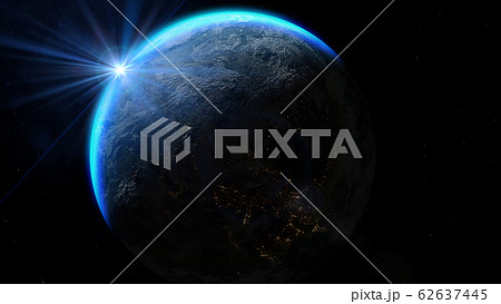 Rising Sun over Earth. Elements of this image furnished by NASA Rising Sun over Earth. Elements of this image furnished by NASA 62637445