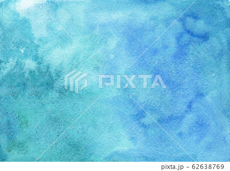 Bright emerald and blue watercolor background 62638769