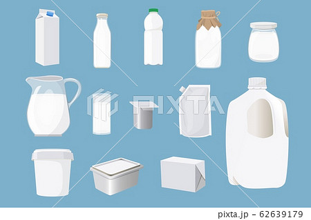Milk package vector white milky drink packaging box, bottle and blank container for branding dairy products illustration isolated set of Milk package vector white milky drink packaging box, bottle and blank container for branding dairy products illustration isolated set of 62639179