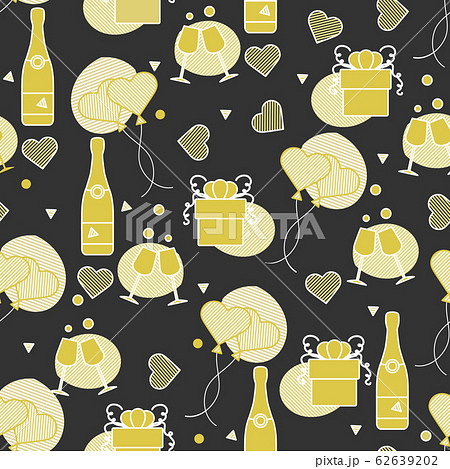 Vector pattern Valentine's Day Birthday Wedding Vector pattern Valentine's Day Birthday Wedding 62639202