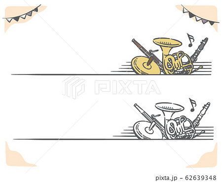 クラシック音楽がテーマのラベル、バナー素材 62639348